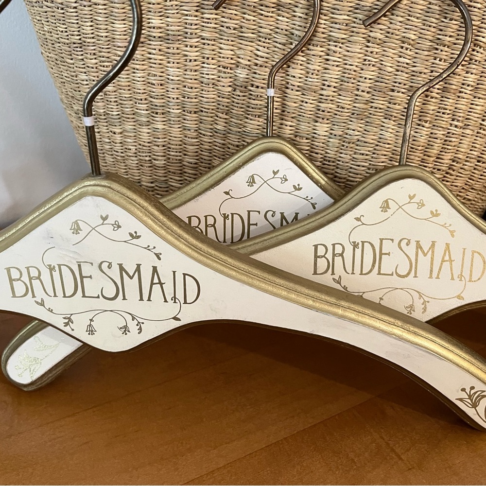 3 BHLDN anthropologie bridesmaids hangers